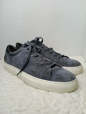 To Boot New York Suede Sneakers Mens 14 Gray Italian Designer Luxury Low Top
